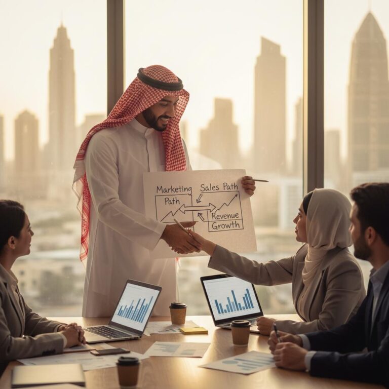 الفرق بين التسويق والمبيعات في الخليج: توحيد الجهود لرفع الإيرادات 📈